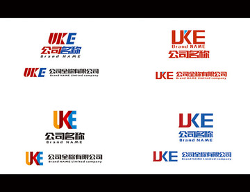 UKE字母logo