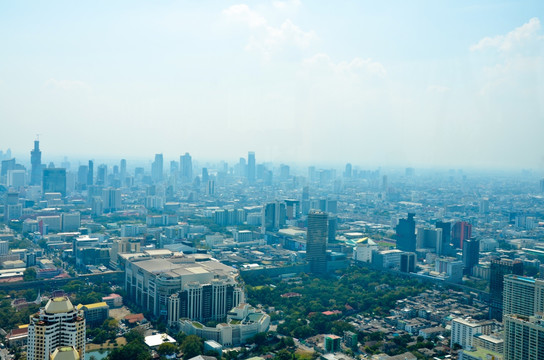 曼谷市区风景 曼谷鸟瞰