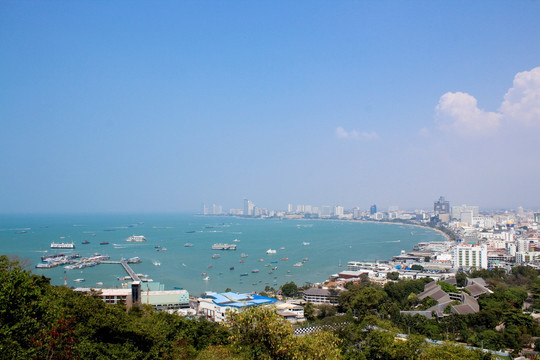 泰国芭提雅 芭提雅海湾 海滨