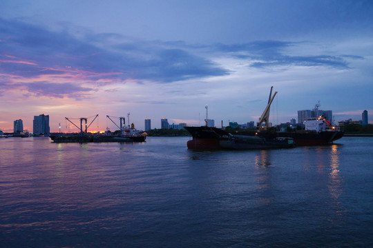 曼谷的傍晚 曼谷城市风景