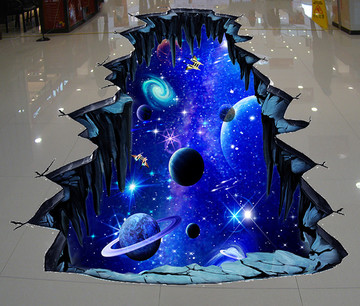 3D星空立体地板画