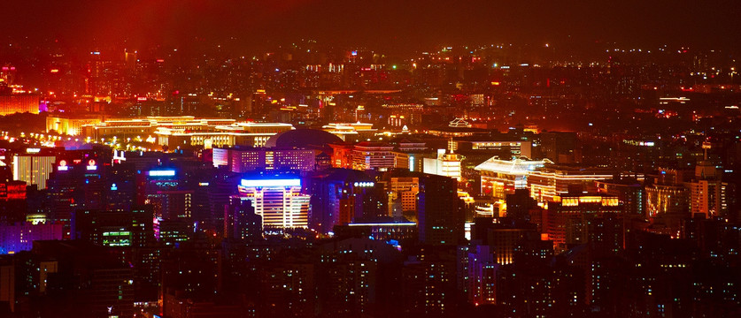 中国首都北京夜景