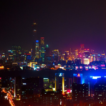 中国首都北京夜景