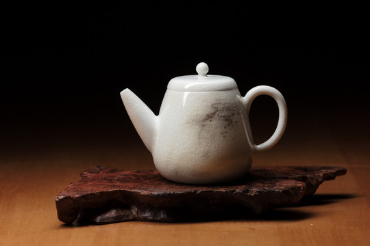 茶道用裂纹釉功夫茶茶壶