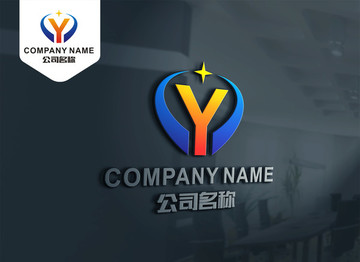 Y字母 LOGO设计 Y标志