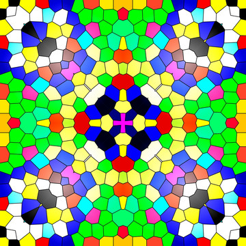 无缝拼接彩色的几何图形