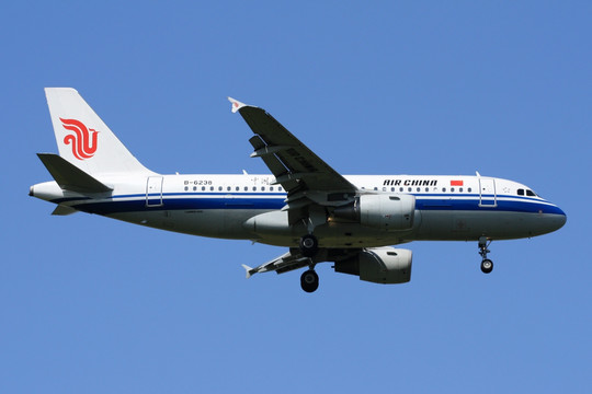 中国国际航空 飞机 降落