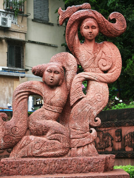 南越王墓 民俗雕塑