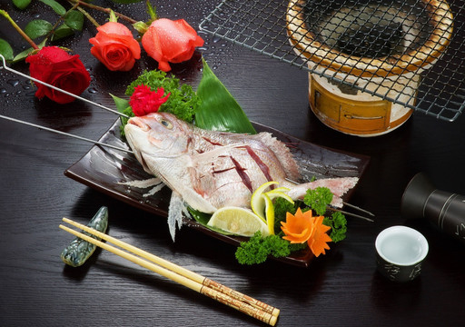 生鱼片 生鱼 火锅 海鲜