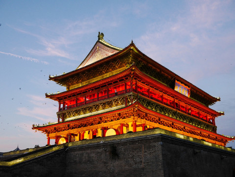 西安鼓楼夜景