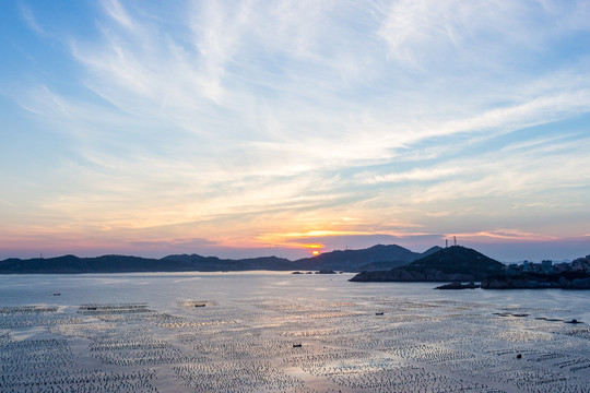 海上日落