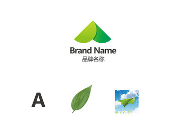 A绿色logo