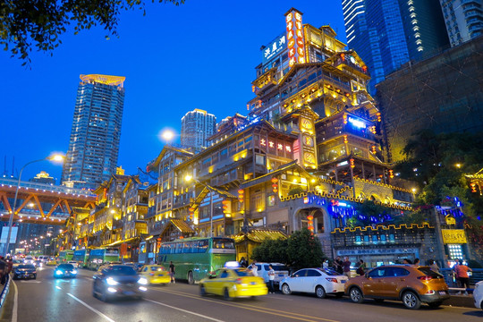 重庆夜景 洪崖洞夜景