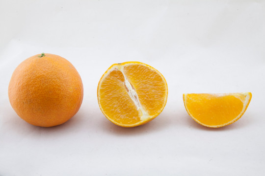 橙子 橙子白背景素材