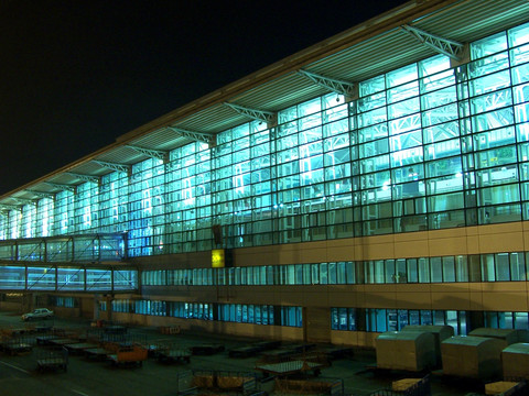 沈阳机场 二号航站楼 夜景