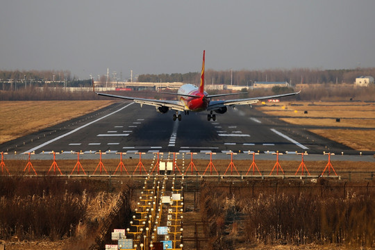 海南航空 飞机降落