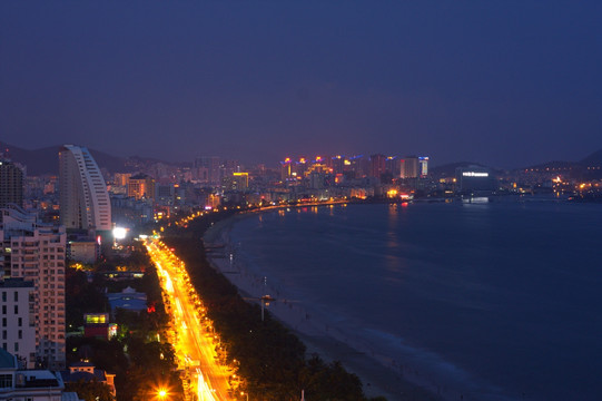 三亚湾夜景