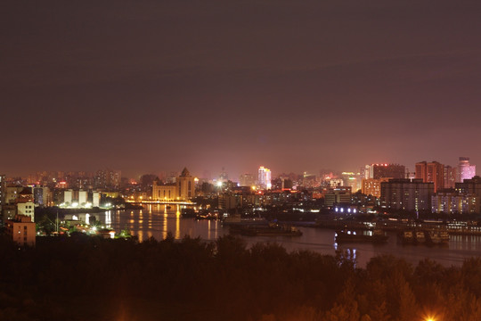 海口城市风光夜景