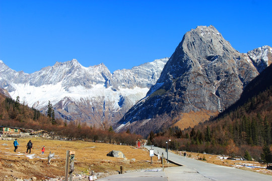 双桥沟 高山 雪山