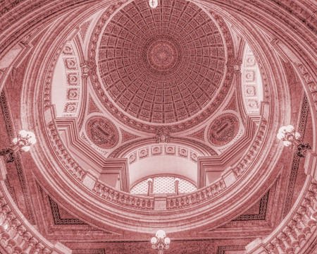 几何建筑背景 穹顶装饰图案