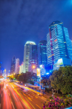 深南东路建筑夜景