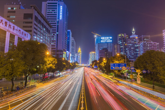 深南东路 罗湖夜景