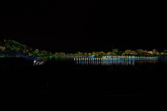西湖夜景 水上舞蹈表演 G20