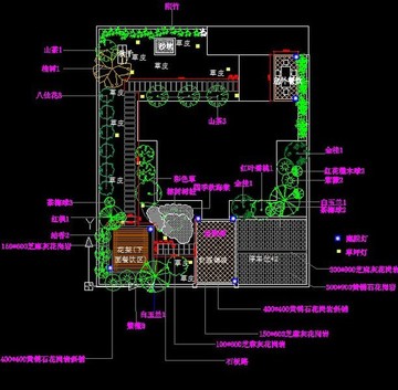 别墅庭院cad