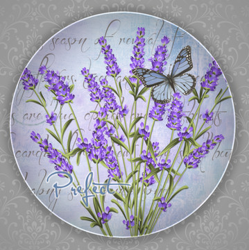 装饰花陶瓷餐盘