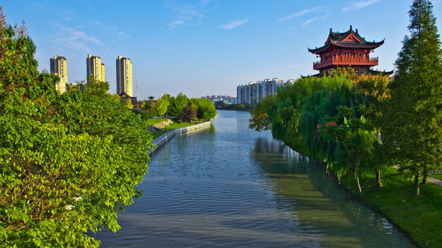 淮安市清江浦区运河风光