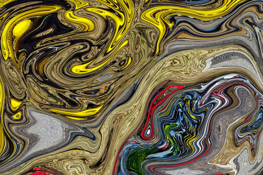 抽象画 油画 TIF无分层