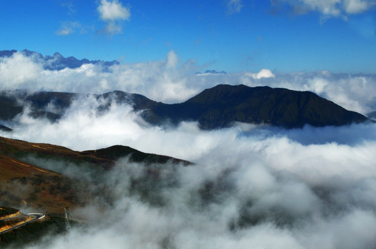 山谷云雾 山峦云海