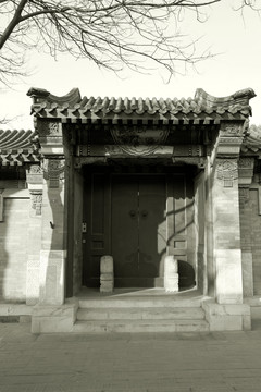老北京 泛黄老照片 黑白照片