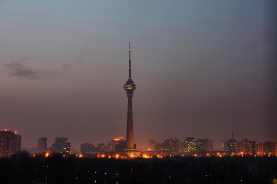 北京中华世纪坛夜景