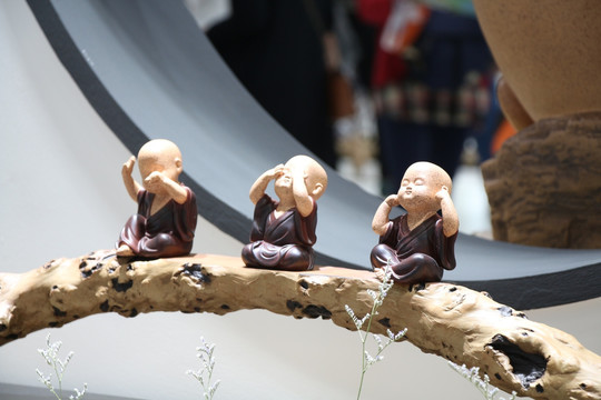 三个和尚 工艺品