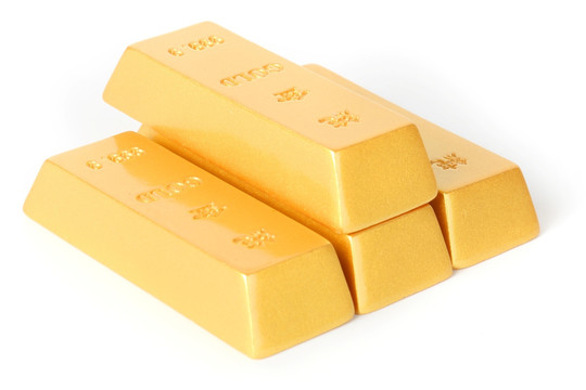 一堆金条 黄金 金融货币