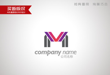 M字母标志