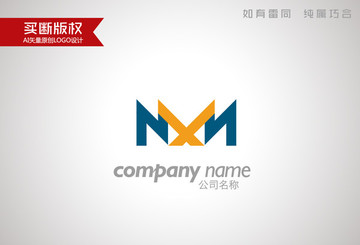 M字母标志