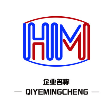 HM字母logo