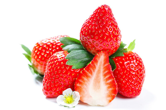 草莓高清白底