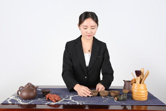 女性茶艺师