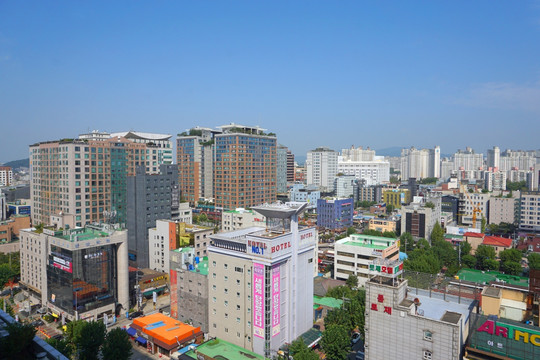 韩国水原风光 宾馆酒店建筑外景