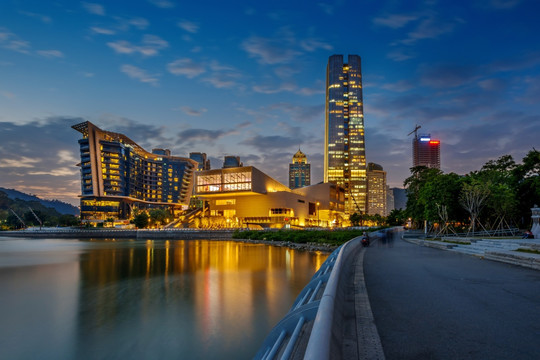 蛇口招商局广场 艺术中心 夜景