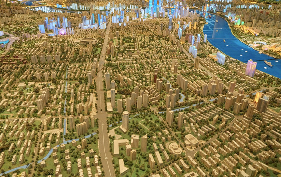 上海城市规划模型 建筑模型