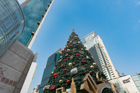 上海恒隆广场圣诞树