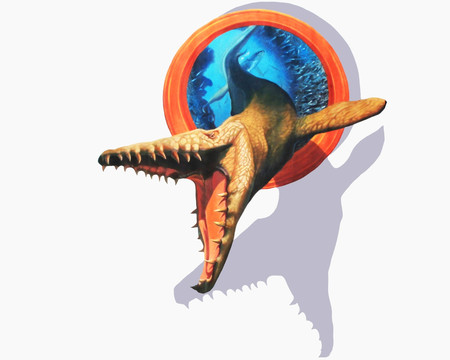 3D立体画 鳄鱼 造梦视界