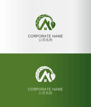 环保标志 A字母标志 绿色标志