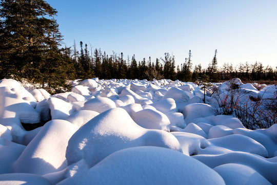 雪景 雪地 雪包 雪蘑菇