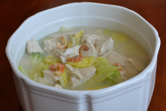 白菜豆腐汤