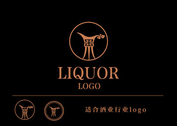 酒业酒杯logo